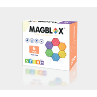 Set magnetic Magblox - 6 piese magnetice hexagon pentru constructie