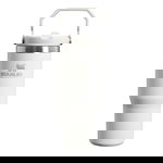 Cană termică Stanley The IceFlow - Flip Straw, 890 ml, alba