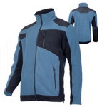 Jacheta Polar cu intaritura, 3 buzunare, talie ajustabila, anti-scamosare, marime 3XL, Albastru/Negru