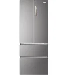 HAIER Frigider Side by side Haier HB17FPAAA, French Door, 446 l, Total No Frost, Motor Inverter, My Zone, Display LED, Super Cooling, Super Freezing, Clasa E, H 190 cm, Inox, HAIER