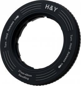 Adaptor filtru obiectiv Revoring, H&Y, 37-49 mm, Negru
