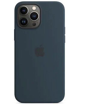 Husa Apple Original Silicon iPhone 13 Pro Max, MagSafe, Abyss Blue