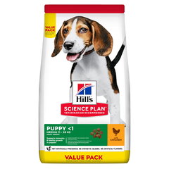 Hrana uscata caini, Hill's Science Plan Canine Puppy Medium Chicken Value Pack, 18 kg, Hills Hrana uscata caini, Hill's Science Plan Canine Puppy Medium Chicken Value Pack, 18 kg, Hills