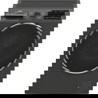 Masina de spalat rufe cu uscator Beko B5DFT510447M, 10kg/6kg, 1400 rpm, 15 programe, SteamCure, HomeWhiz prin BlueTooth, AddXtra, Motor Inverter, Clasa D, Display digital LCD, Gri Manhattan