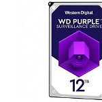 Hard disk WD Purple 12TB SATA III 7200RPM 256MB, Nova Line M.D.M.