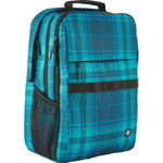 Campus XL Backpack (Tartan Plaid) (mint/black, 40.9 cm (16.1 inches)), HP