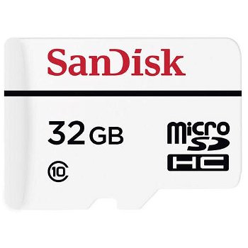 Card de memorie SANDISK High Endurance, microSDHC, 32GB, 100MB/s, clasa 10/U3/V30, UHS-I, adaptor