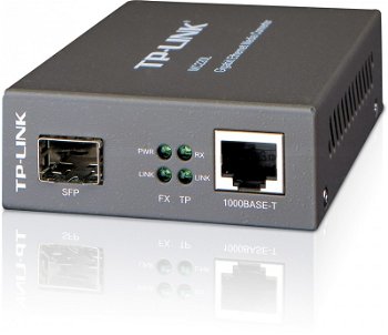 Media Convertor RJ-45 1000Mbps la slot SFP 1000Mbps, suport module miniGBIC, TP-LINK MC220L, TP-LINK