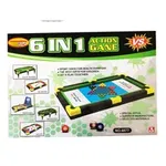 Joc interactiv set 6 in 1 Snooker, Hokey, Baschet, Biliard, Soccer Checkers, SALAMANDRA KIDS