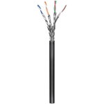 cablu de retea pentru exterior s/ftp cat.6 gri, rola 100m, goobay, Goobay