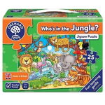 Puzzle cu activitati Cine este in jungla? WHO S IN THE JUNGLE?, Orchard Toys, 2-3 ani +, Orchard Toys