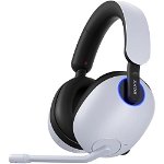 Casti Gaming SONY INZONE WH-G900NW, Noise cancelling, Dual Noise Sensor, Wireless, Bluetooth, 360 Spatial sound, Microfon directional, Autonomie baterie 32 ore, pentru PC/PlayStation5, Alb, Sony