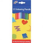 Set 12 creioane de colorat, Galt, 4-5 ani +, Galt