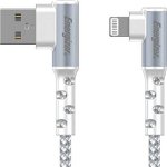 Cablu USB Energizer Energizer Ultimate - Cablu pentru jocuri USB-A la Lightning 90° Certificat MFi 2m (alb), Energizer