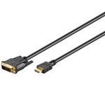Cablu HQ HDMI-DVI-D HDMI-D, gold-plated, 5m