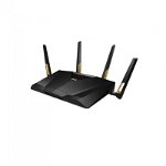 Router wireless Asus, Dual-Band, 1148 + 4804 Mbps, USB, 4 antene, Negru