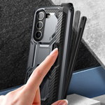 Carcasa 360 grade Supcase i-Blason Armorbox Pen compatibila cu Samsung Galaxy Z Fold 5, Protectie display, Negru, Supcase