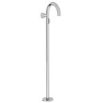 Baterie baie cu picior montaj pe pardoseala, mana stanga, crom   A42776, Vitra