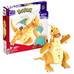 Set de constructie Mega Bloks Construx Pokemon Dragonite 388 piese, Mattel