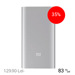 Acumulator extern Xiaomi Mi Power Bank 2s, 10000 mAh, Argintiu