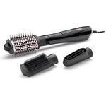 Perie rotativa cu aer cald BaByliss Style Smooth AS128E, 1000 W, 2 setari temperatura, 3 accesorii (Negru), Babyliss