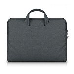 Husa Geanta UPzz Tech-Protect Briefcase Compatibila Cu Laptop / Macbook Pro 15 - 16inch, Dark Grey