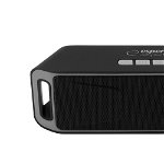 Boxa portabila Bluetooth 4.1, radio FM, 2x3W, 800mAh, USB si microUSB, 5V, negru gri, Esperanza