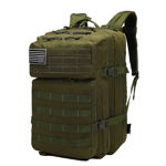 Rucsac militar, 45L, 600D polyester, steag tricolor, verde, 