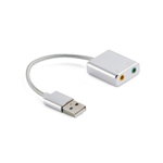 Placa de sunet USB 2.0 audio 7.1 virtual 10cm aluminiu WELL