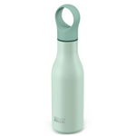 Sticla termos Joseph Joseph Loop 81118, 500 ml, Pereti dubli cu strat de cupru, Capac cu balamale, Vid, Verde, Joseph Joseph