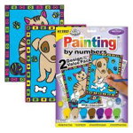 Set pictura pe numere pentru copii, MFP201 Pisica & Catelus, Duo Pack