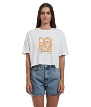 Imbracaminte Femei Charlie Holiday Coral Boxy Tee White, Charlie Holiday