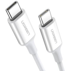 Cablu de date US264, 2x USB-C, 3A, 1m, Alb, UGREEN