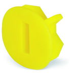 Finger guard; touchproof cover protects unused conductor entries; yellow, Wago