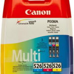 Pachet Canon MultiPack CLI-526MULTI (Cyan+Magenta+Galben), Canon