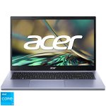 Laptop Acer 15.6'' Aspire 3 A315-59, FHD IPS, Procesor Intel® Core™ i3-1215U (10M Cache, up to 4.40 GHz, with IPU), 8GB DDR4, 256GB SSD, GMA UHD, No OS, Moonstone Purple