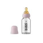BIBS Baby Glass Bottle 110 ml biberon pentru sugari Dusky Lilac 110 ml, BIBS