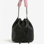 Geanta neagra bucket crossbody cu bareta detasabila Nalí, Nalí