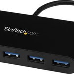 Hub startech 3.0 C - 3x USB + RJ45 (HB30C3AGEPD), StarTech