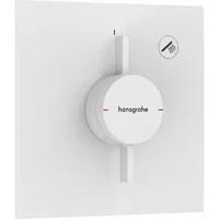 Baterie dus incastrata alb mat Hansgrohe DuoTurn E 1 functie