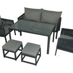 Set mobilier de gradina, Jumilla, Otto Sofa, Gri, Jumilla