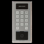 Cititor de proximitate RFID cu tastatura PIN/Card interior/exterior card microfon Hikvision - DS-K1T502DBWX, Hikvision