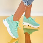 Pantofi Sport, culoare Verde, material Textil - cod: P6959, Mei