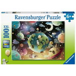 Puzzle Planete Si Animalute, 100 Piese