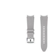 Galaxy Watch 4 / 4 Classic - Bratara Hybrid, cu cusatura (20mm, S/M), piele - Argintiu, Samsung