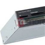Card reader Akasa AK-ICR-14 USB 3.0 6-portowy czytnik kart pamięci 3,5" - Negru/biały
