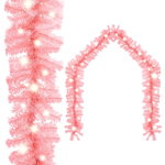 Ghirlandă de Crăciun cu lumini LED, roz, 5 m