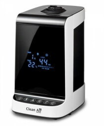 Umidificator si purificator Clean Air Optima CA605, Ionizare, Display, Timer, Telecomanda, Rata umidificare 480ml/ora