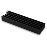 Cooler Pasiv CLR-M2L10 pentru M.2 SSD Suport SSD 80MM Aluminiu Paduri Termice din Silicon Incluse Inatime 10MM Negru, AXAGON