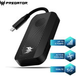 Adaptor Wireless Acer Predator Connect D5 5G, 2.7Gbps SA, 2.5Gbps NSA, Active Fan Cooling, USB 3.1 Type-C, Acer